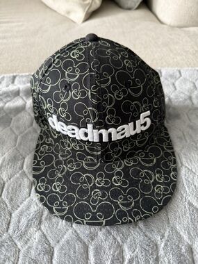 deadmau5 Snapback Hat Music DJ Joel Zimmerman Black Green logo